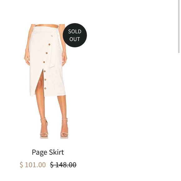 *NWT* Tularosa White Pencil Skirt - Picture 6 of 6